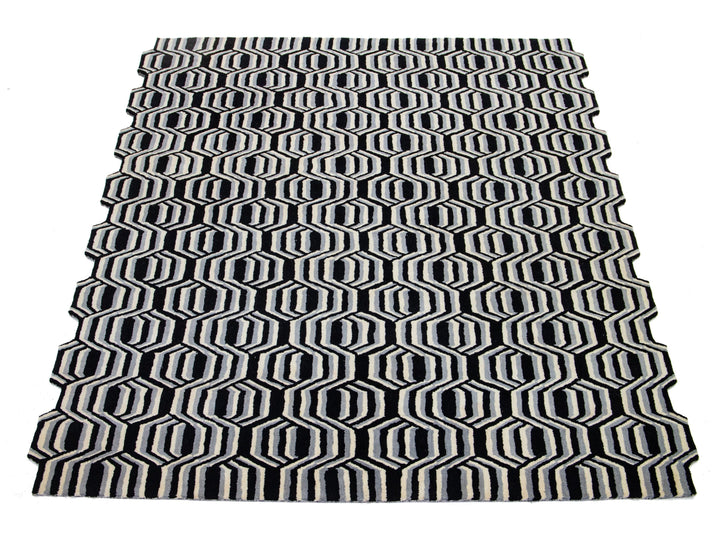 Modern Freestyle Wool Rug 8 X 10