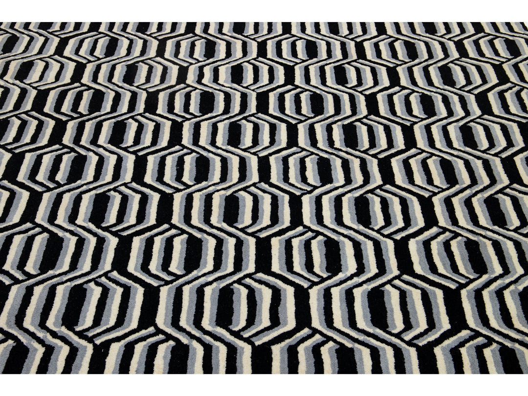 Modern Freestyle Wool Rug 8 X 10