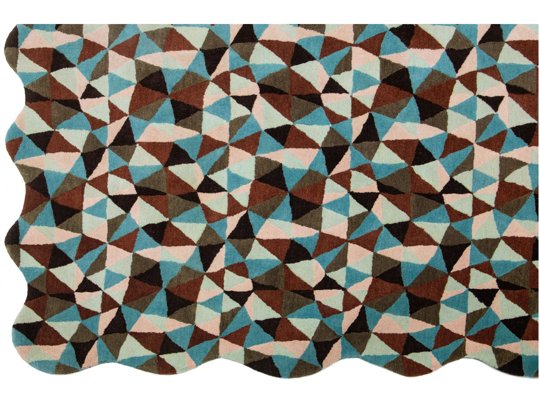 Modern Mosaico Wool Rug 8 X 10