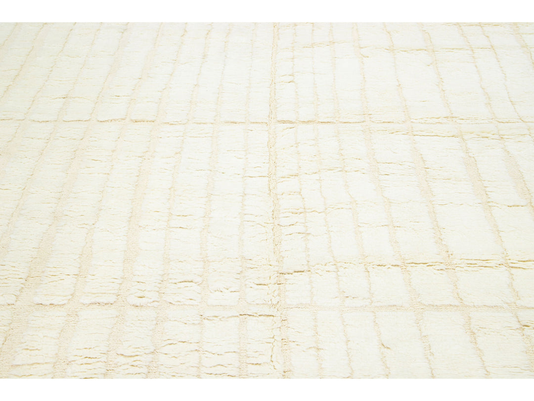Modern Moroccan Wool Rug 8 X 10