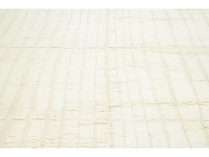 Modern Moroccan Wool Rug 8 X 10