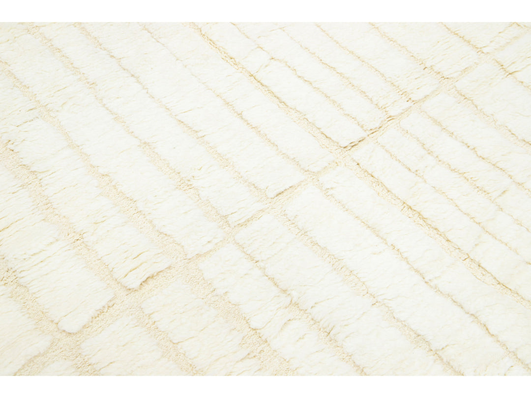 Modern Moroccan Wool Rug 8 X 10