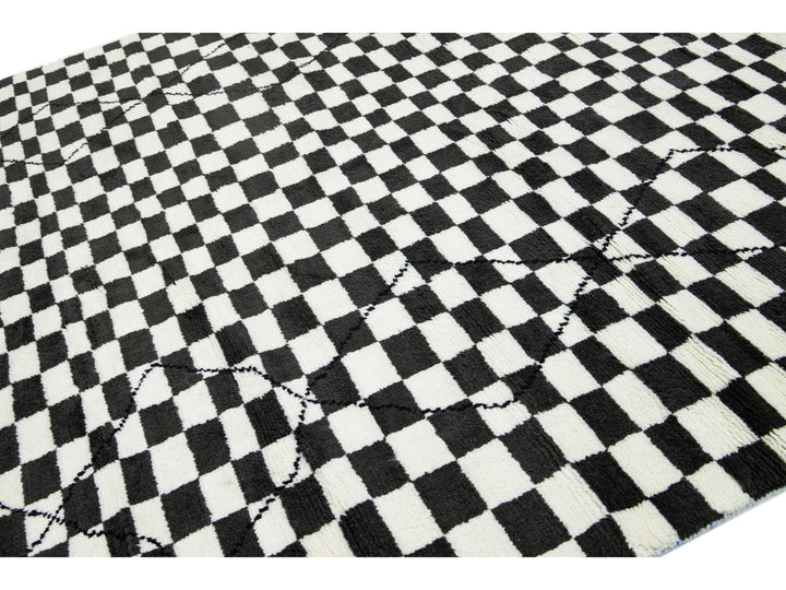 Modern Moroccan Wool Rug 8 X 10