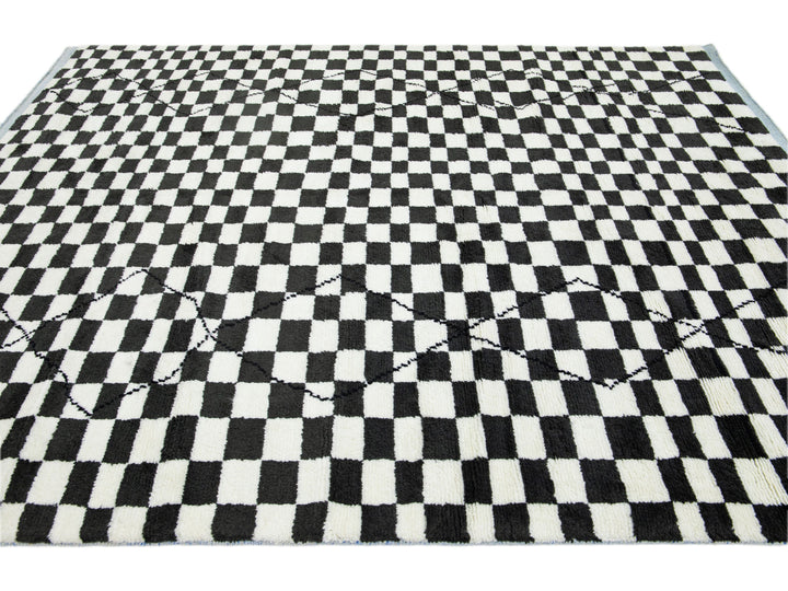 Modern Moroccan Wool Rug 8 X 10