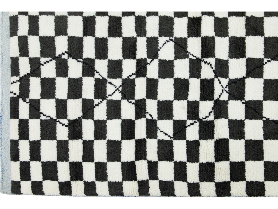 Modern Moroccan Wool Rug 8 X 10