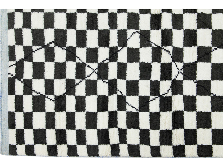Modern Moroccan Wool Rug 8 X 10