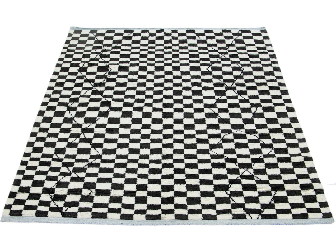 Modern Moroccan Wool Rug 8 X 10