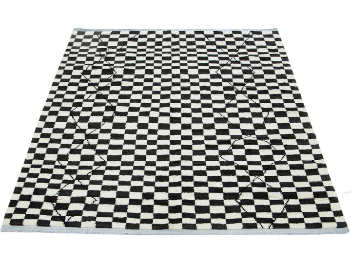 Modern Moroccan Wool Rug 8 X 10