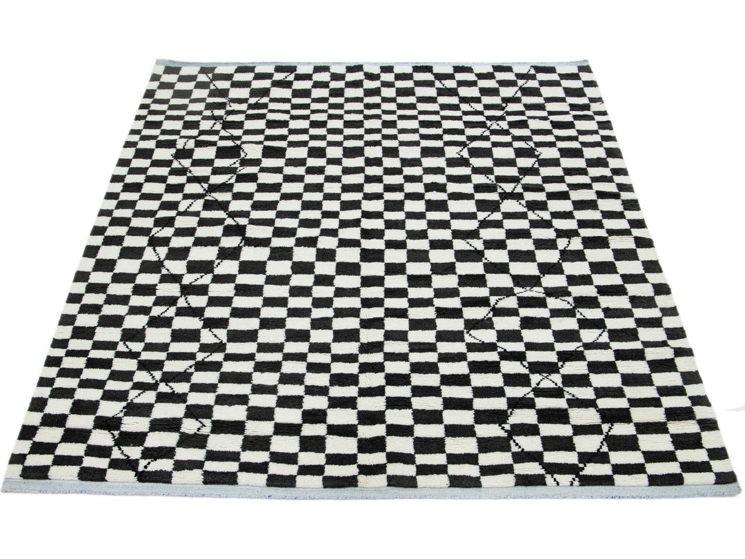 Modern Moroccan Wool Rug 8 X 10