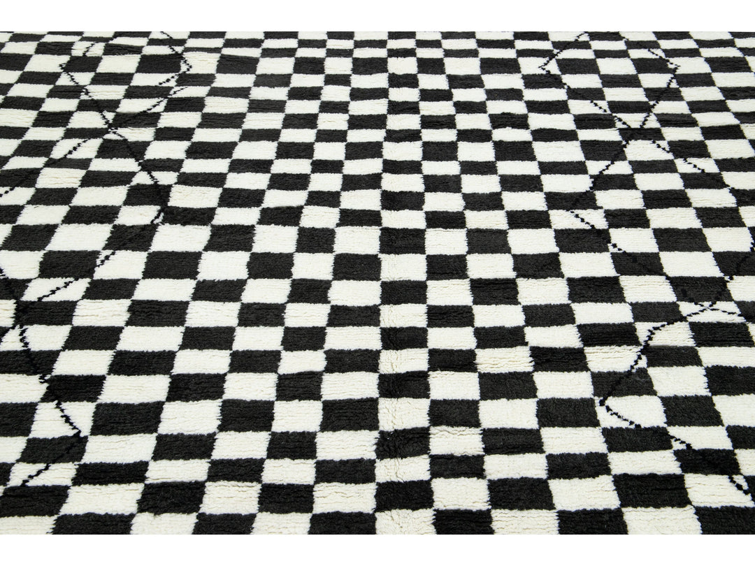 Modern Moroccan Wool Rug 8 X 10