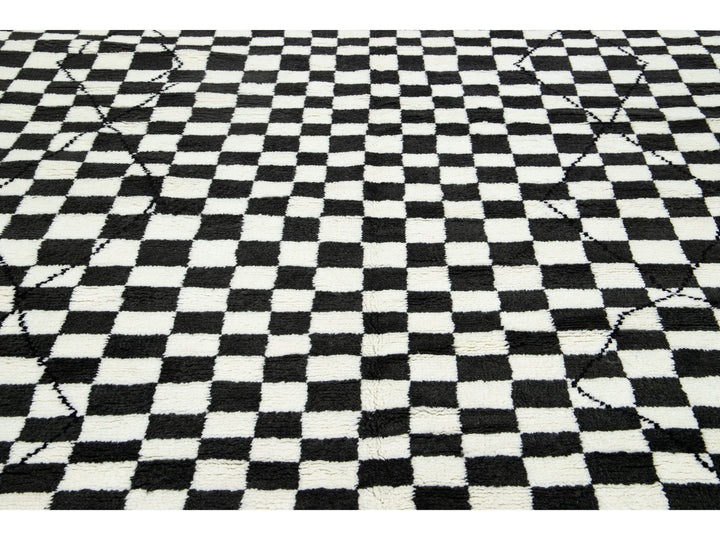 Modern Moroccan Wool Rug 8 X 10