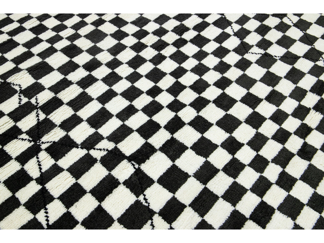 Modern Moroccan Wool Rug 8 X 10