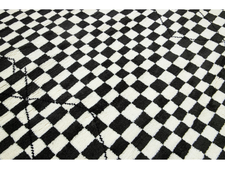Modern Moroccan Wool Rug 8 X 10