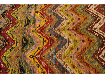 Vintage Persian Tribal Wool Rug 7 X 9