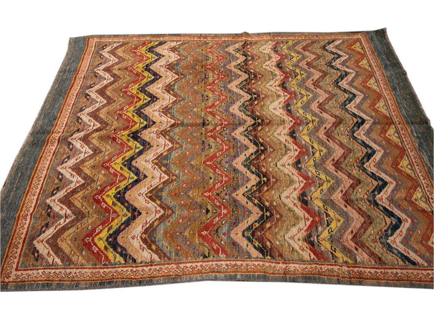 Vintage Persian Tribal Wool Rug 6 X 8
