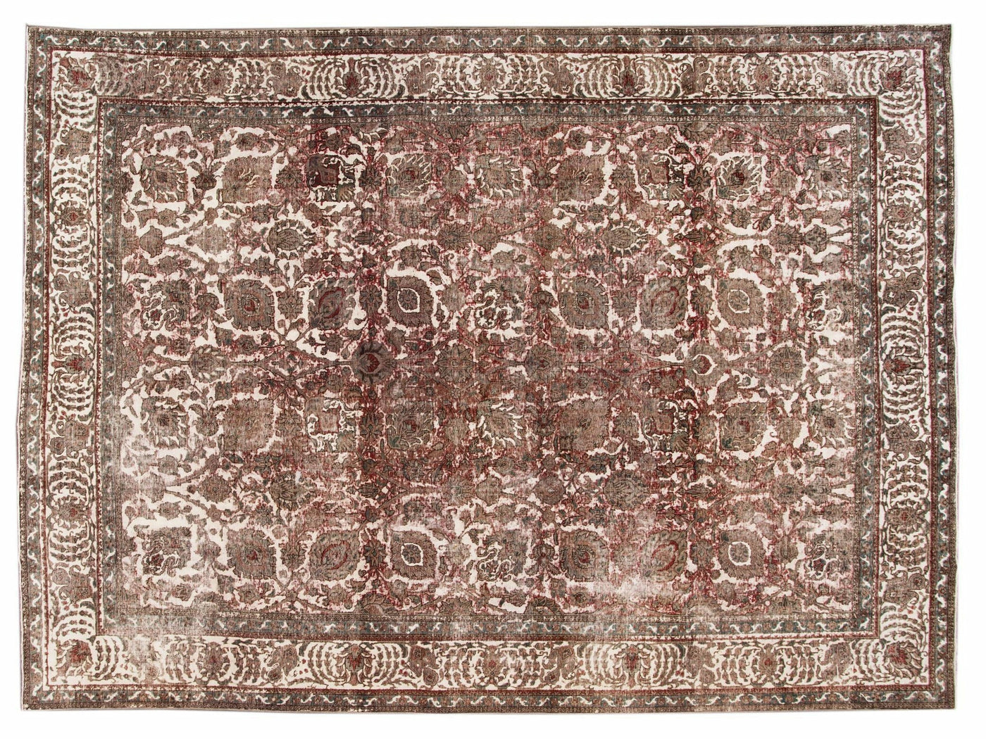 Large Vintage Persian Wool Rug 12 X 15