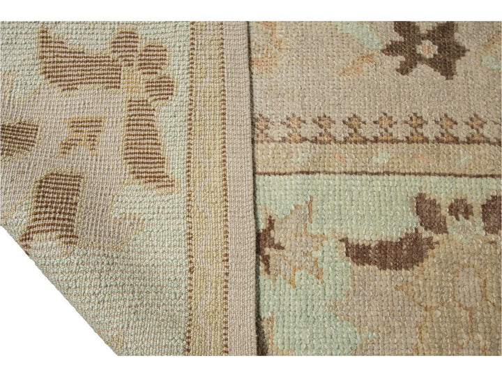 Modern Designed Turkish Oushak Rug 10 X 15