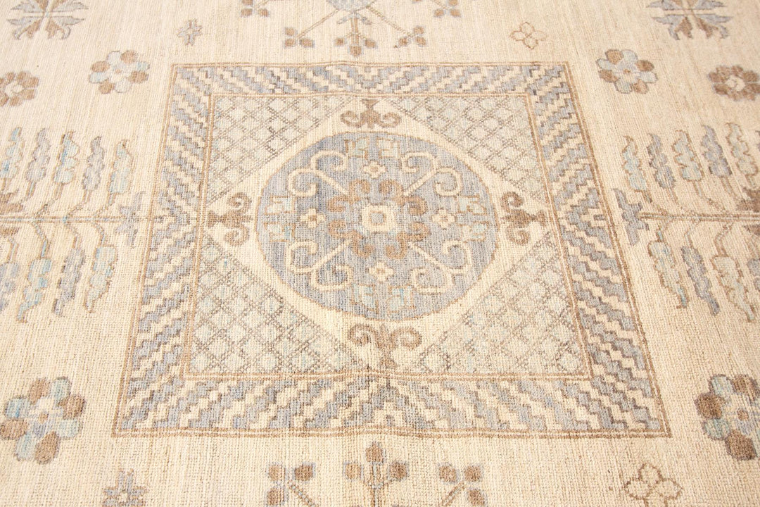 21st Century Modern Khotan-Style Oversize Wool Rug, 12' x 15'