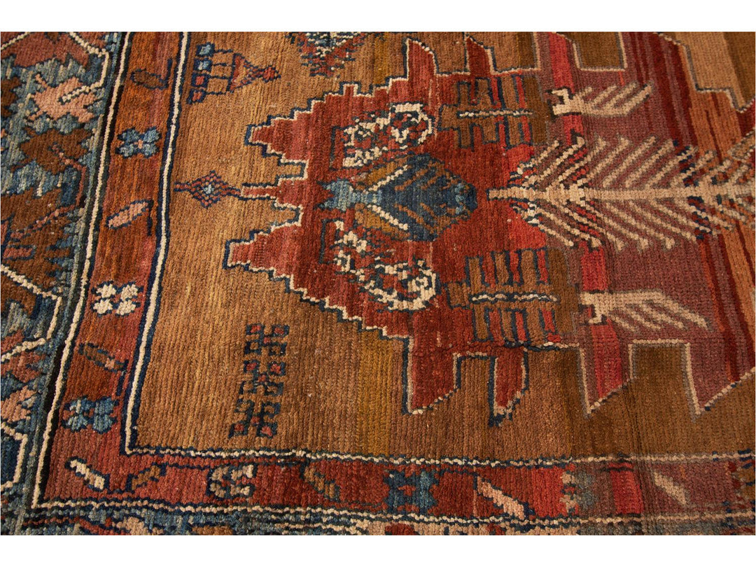 Vintage Bakshaish Tribal Wool Rug 7 X 11