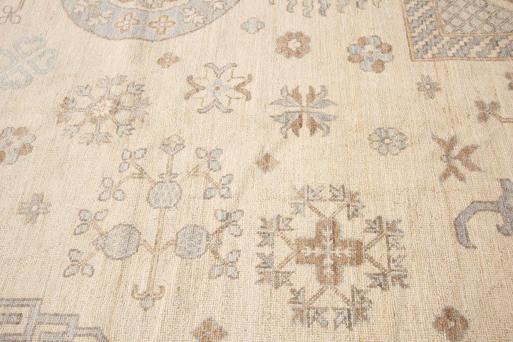 21st Century Modern Khotan-Style Oversize Wool Rug, 12' x 15'