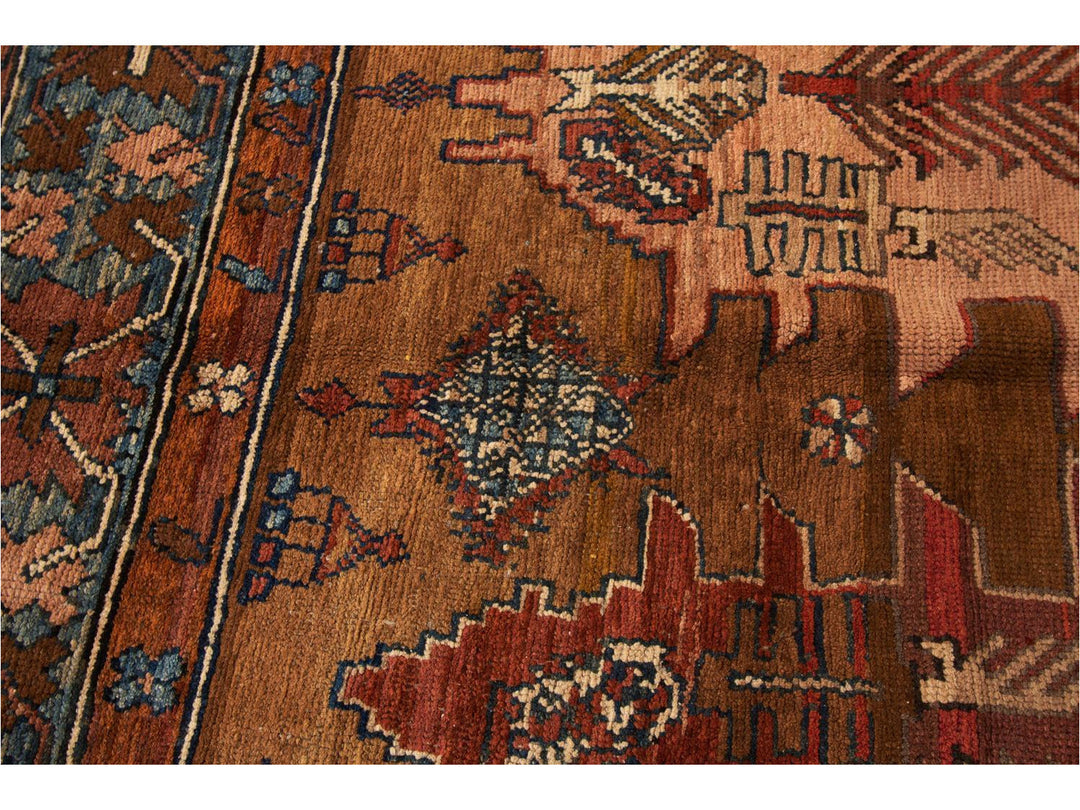 Vintage Bakshaish Tribal Wool Rug 7 X 11