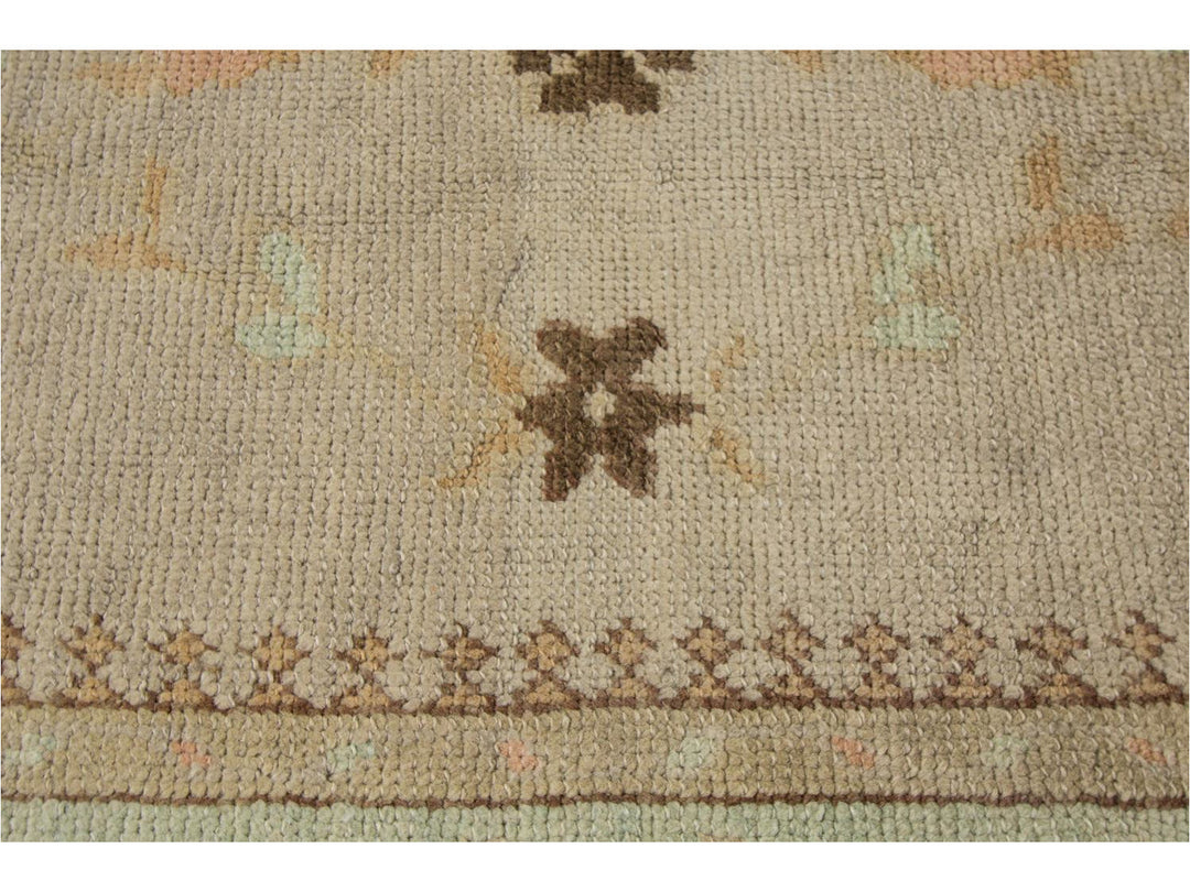 Modern Designed Turkish Oushak Rug 10 X 15
