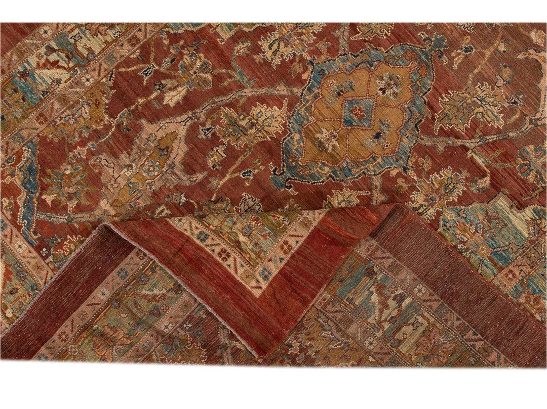Vintage Bakshaish Tribal Wool Rug 9 X 11