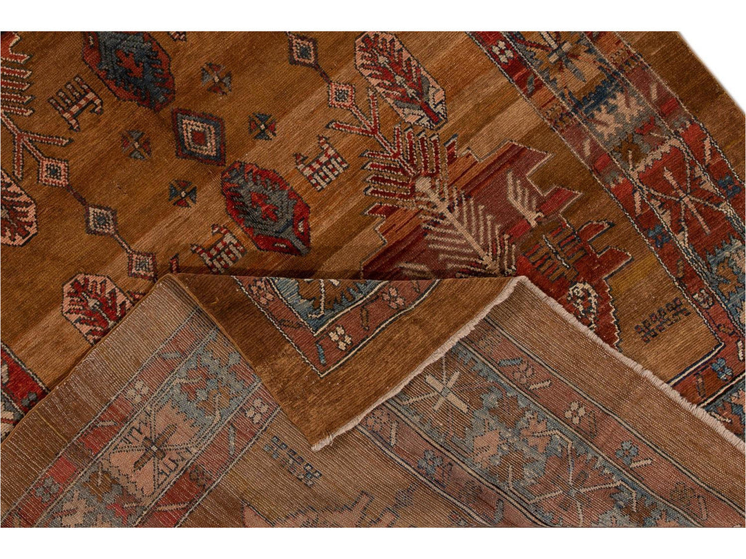 Vintage Bakshaish Tribal Wool Rug 7 X 11