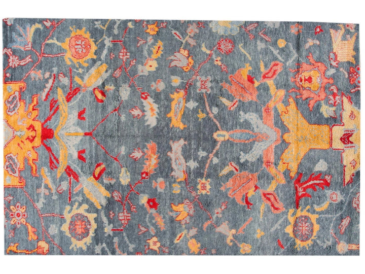 Modern Moroccan-Style Wool Rug 10 X 15