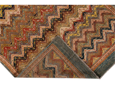 Vintage Persian Tribal Wool Rug 6 X 8