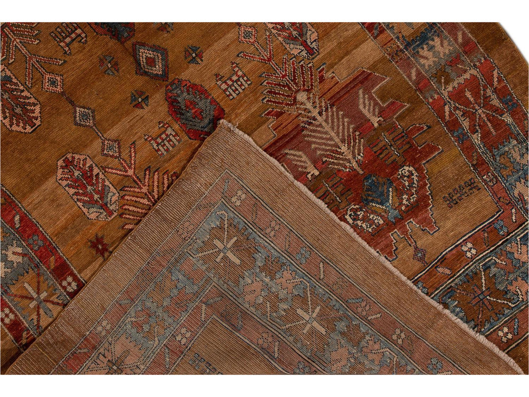 Vintage Bakshaish Tribal Wool Rug 7 X 11