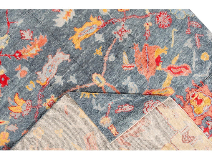 Modern Moroccan-Style Wool Rug 10 X 15