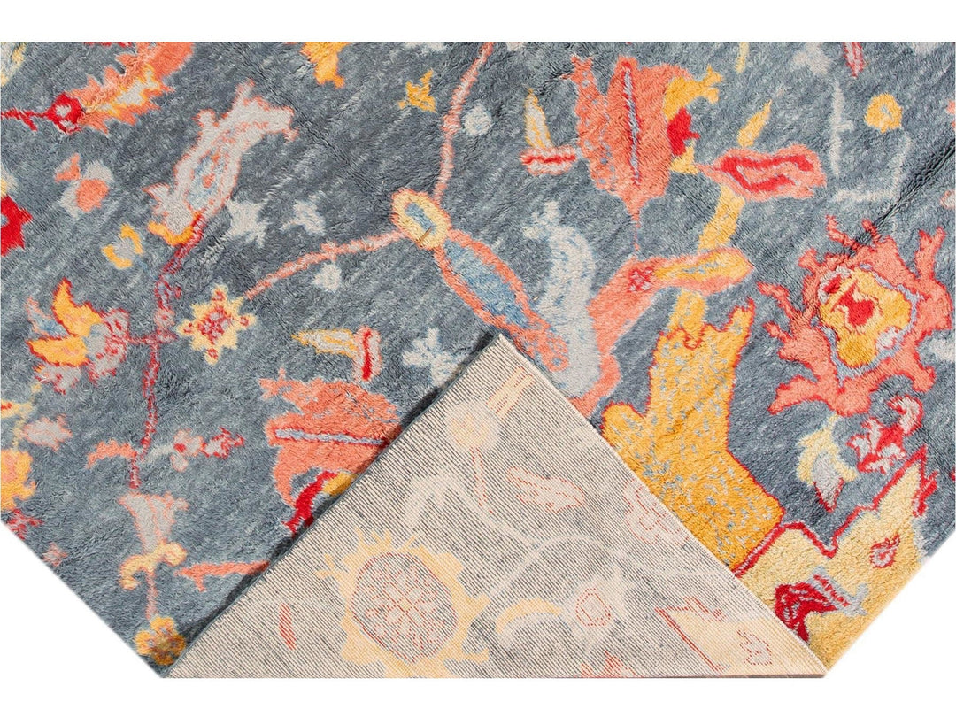 Modern Moroccan-Style Wool Rug 10 X 15