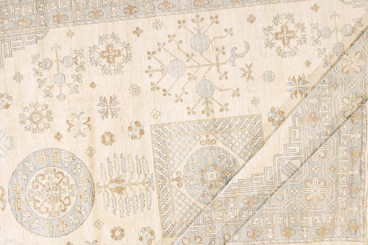21st Century Modern Khotan-Style Oversize Wool Rug, 12' x 15'