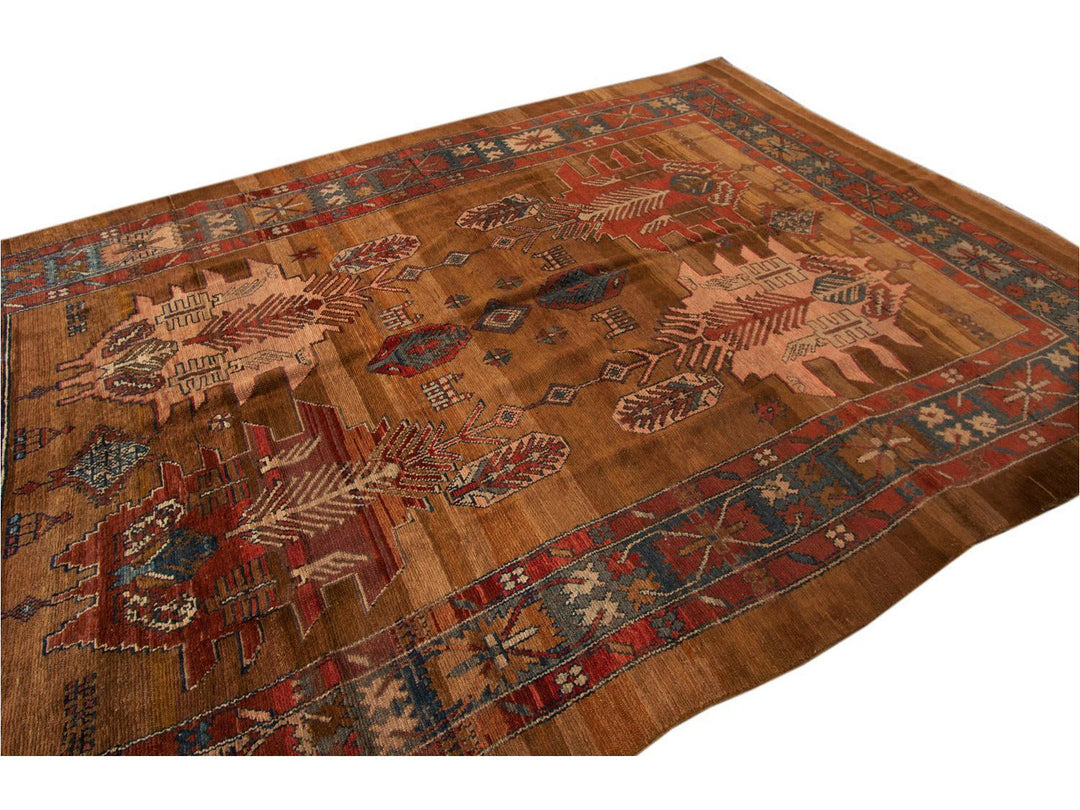 Vintage Bakshaish Tribal Wool Rug 7 X 11