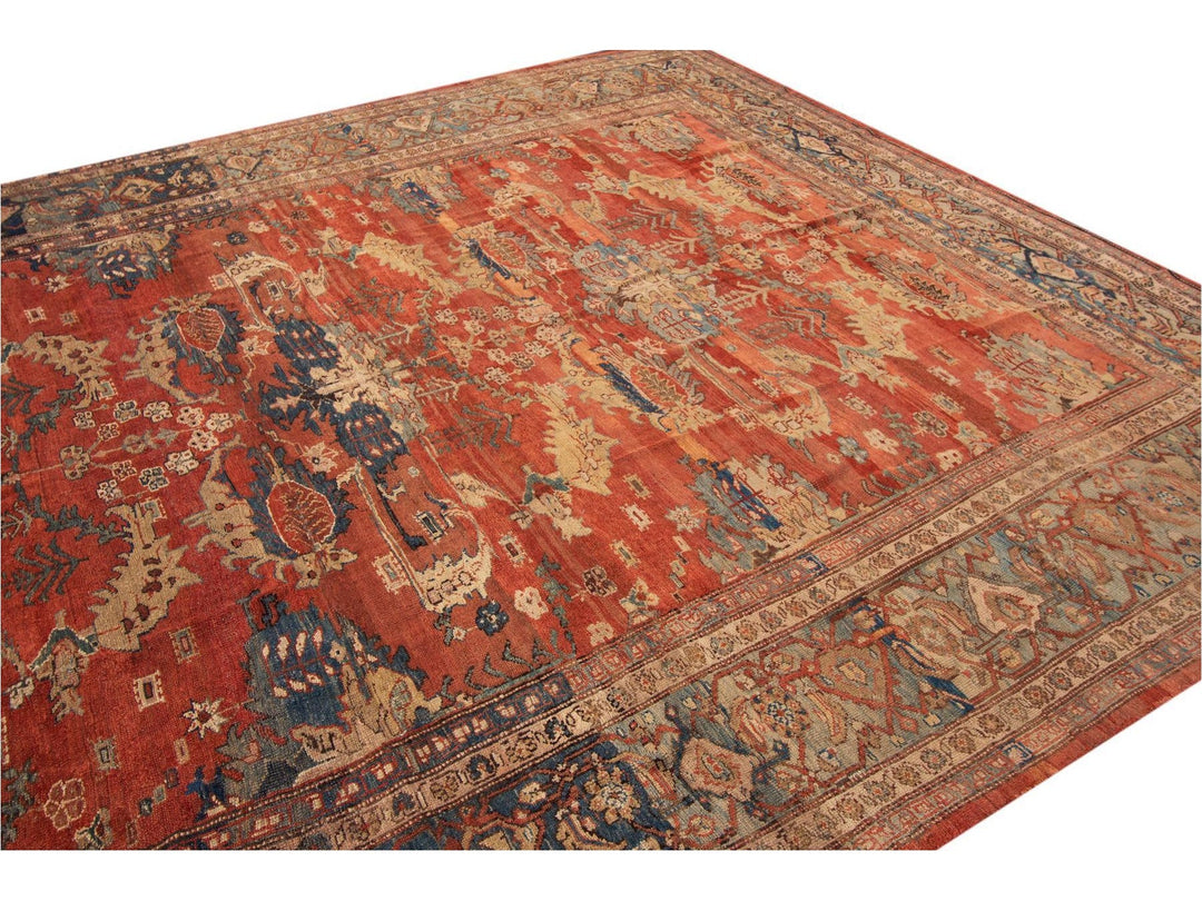 Vintage Persian Tribal Bakshaish Rug 10 X 12