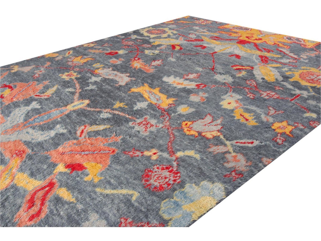 Modern Moroccan-Style Wool Rug 10 X 15