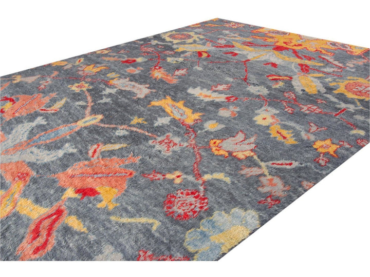 Modern Moroccan-Style Wool Rug 10 X 15