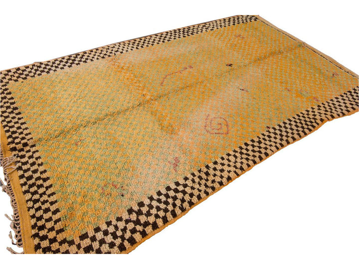Vintage Moroccan Wool Rug 6 X 10
