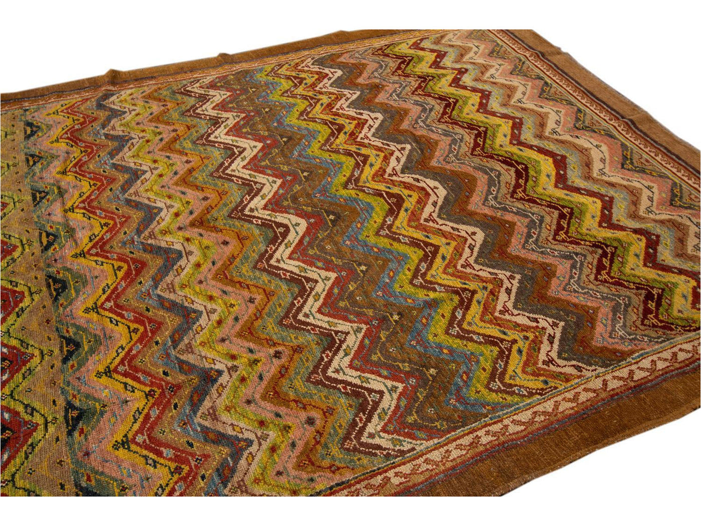 Vintage Persian Tribal Wool Rug 7 X 9