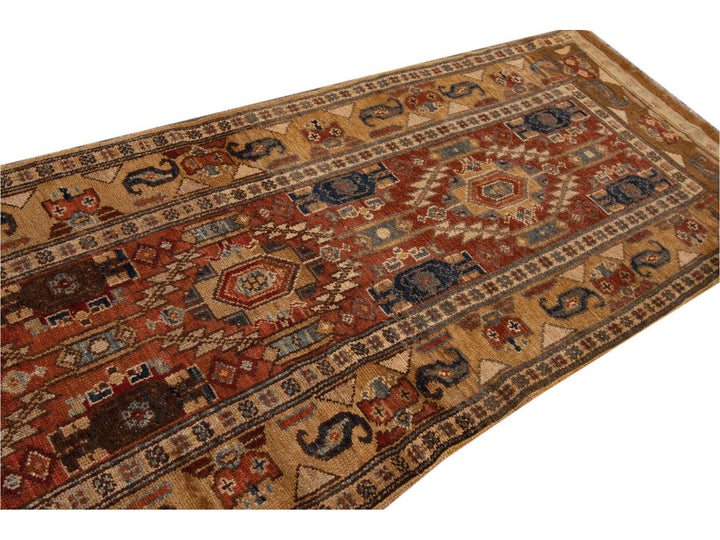 Vintage Bakshaish Tribal Wool Runner 3 X 13