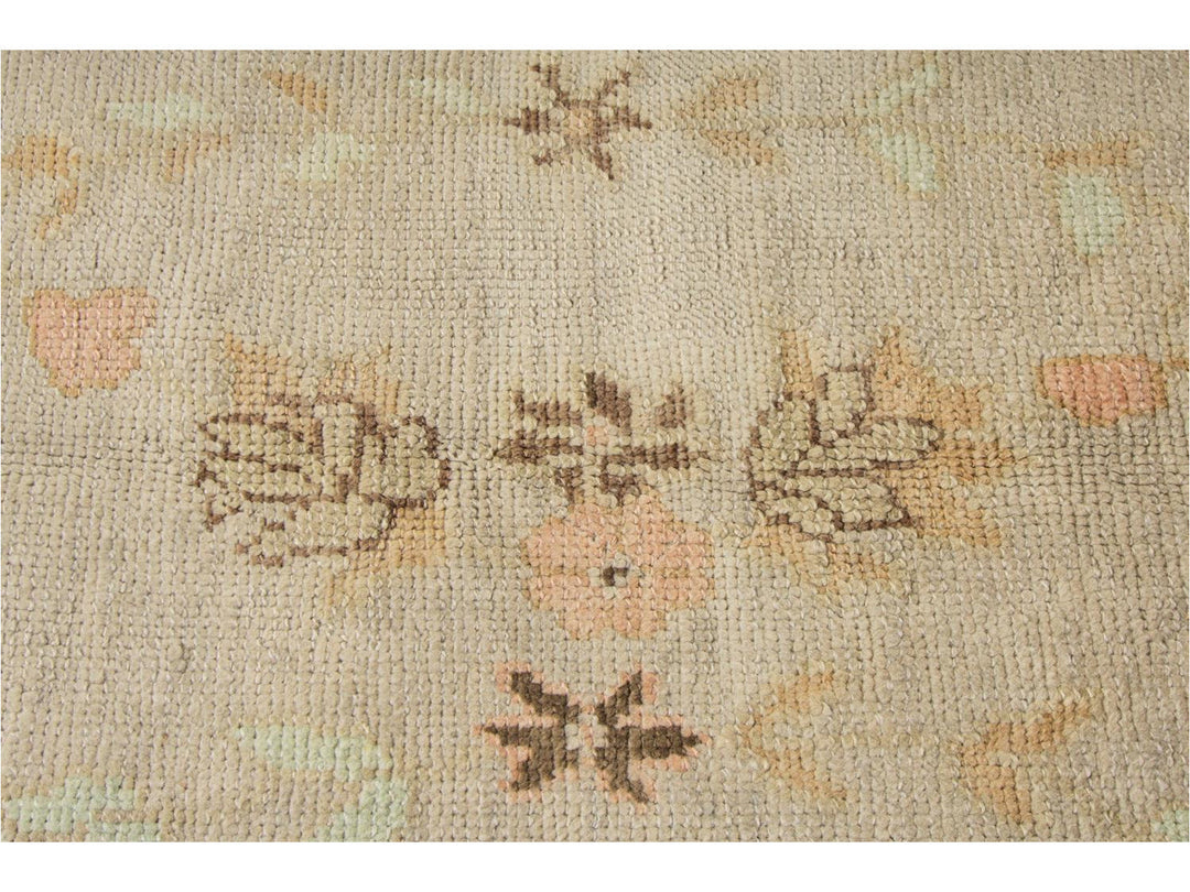 Modern Designed Turkish Oushak Rug 10 X 15