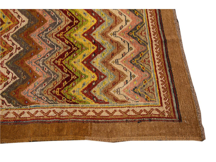 Vintage Persian Tribal Wool Rug 7 X 9