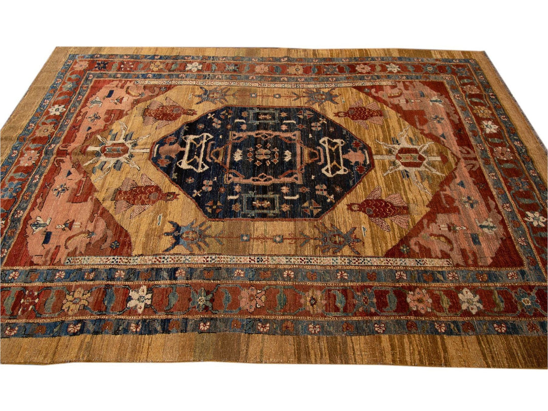 Vintage Bakshaish Tribal Wool Rug 7 X 11