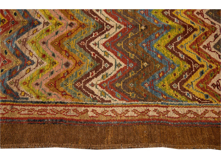 Vintage Persian Tribal Wool Rug 7 X 9