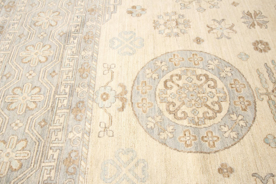 21st Century Modern Khotan-Style Oversize Wool Rug, 12' x 15'