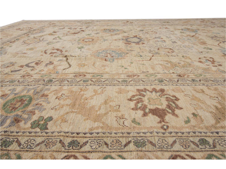 Modern Sultanabad Oversize Wool Rug 12 X 16
