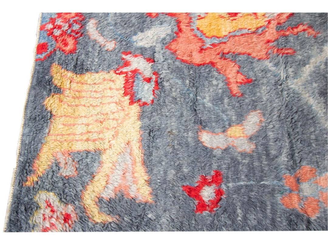 Modern Moroccan-Style Wool Rug 10 X 15