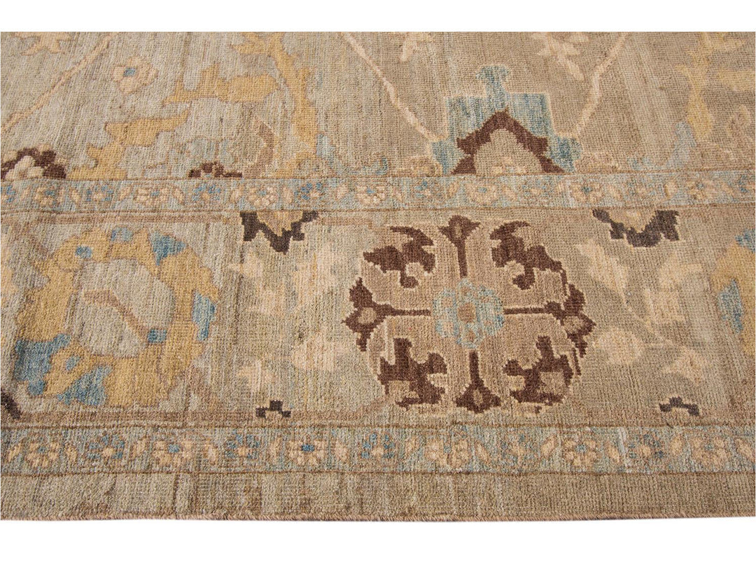Modern Sultanabad Wool Rug 9 X 15