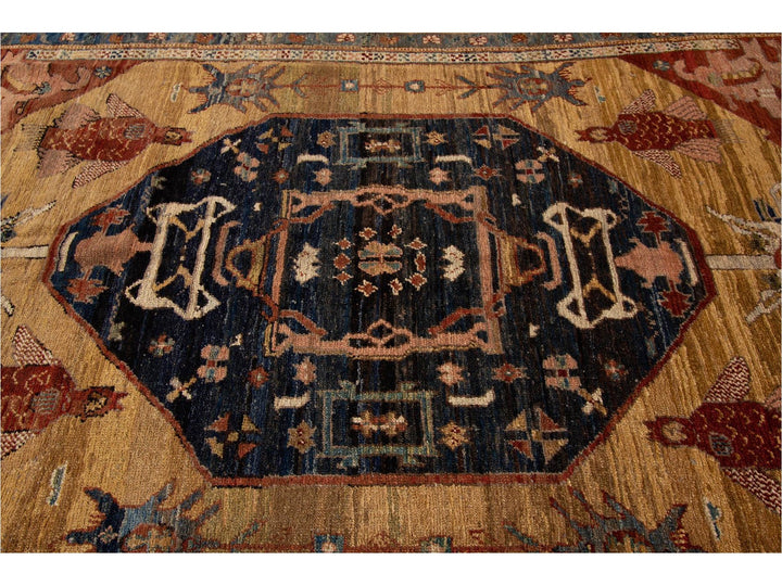 Vintage Bakshaish Tribal Wool Rug 7 X 11